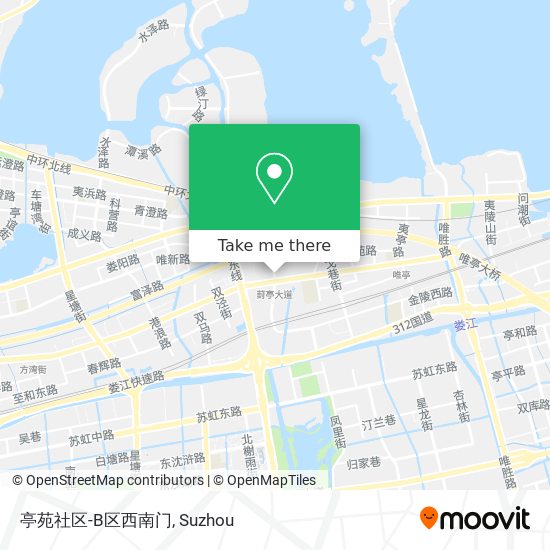 亭苑社区-B区西南门 map