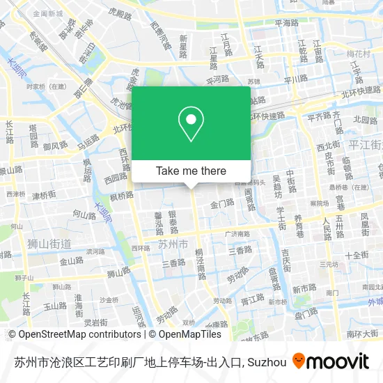 苏州市沧浪区工艺印刷厂地上停车场-出入口 map