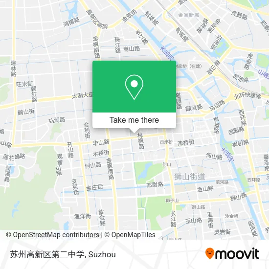 苏州高新区第二中学 map