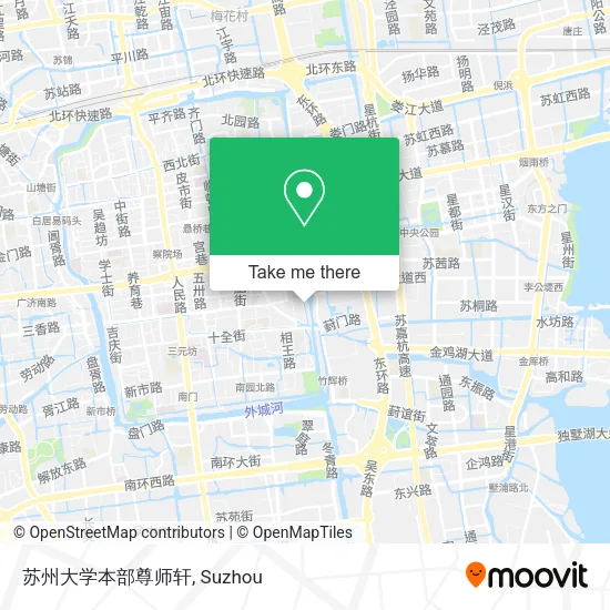 苏州大学本部尊师轩 map