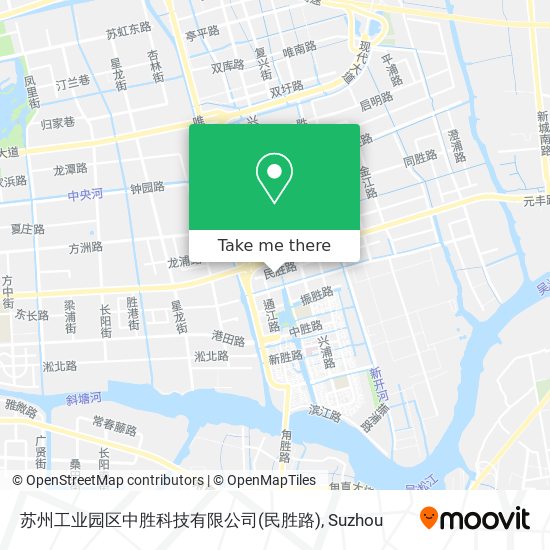 苏州工业园区中胜科技有限公司(民胜路) map