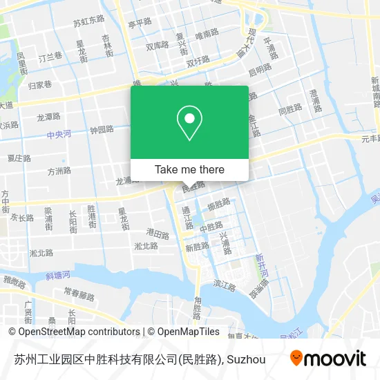 苏州工业园区中胜科技有限公司(民胜路) map