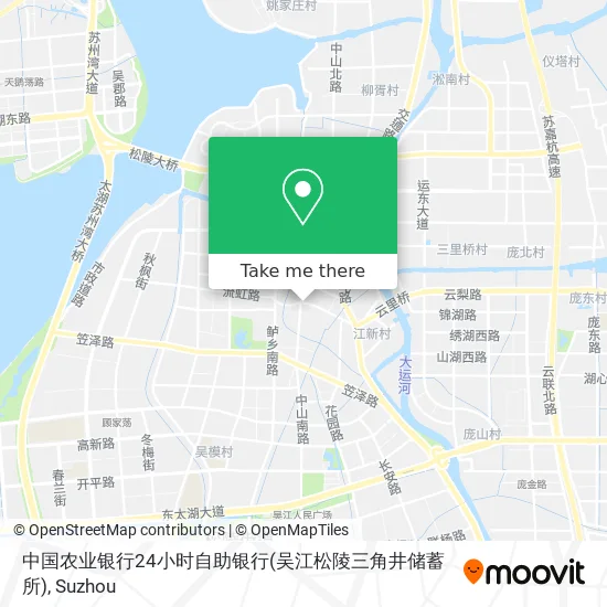 中国农业银行24小时自助银行(吴江松陵三角井储蓄所) map