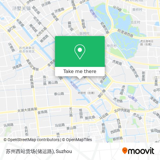 苏州西站货场(储运路) map