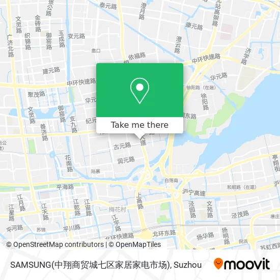 SAMSUNG(中翔商贸城七区家居家电市场) map
