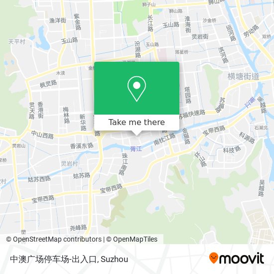 中澳广场停车场-出入口 map
