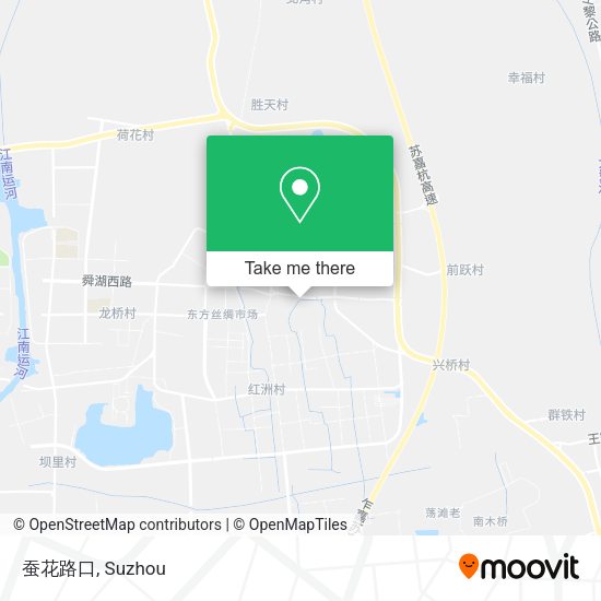 蚕花路口 map