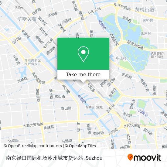 南京禄口国际机场苏州城市货运站 map
