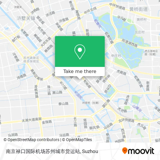 南京禄口国际机场苏州城市货运站 map