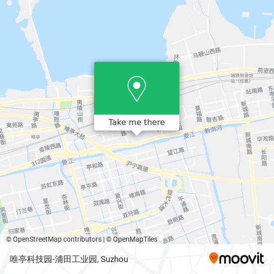 唯亭科技园-浦田工业园 map