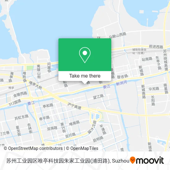 苏州工业园区唯亭科技园朱家工业园(浦田路) map