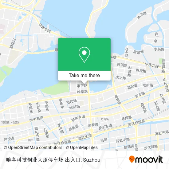 唯亭科技创业大厦停车场-出入口 map