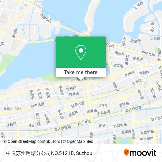 中通苏州跨塘分公司NO.5121B map
