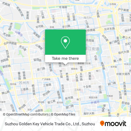 Suzhou Golden Key Vehicle Trade Co., Ltd. map