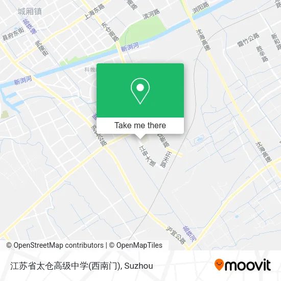 江苏省太仓高级中学(西南门) map