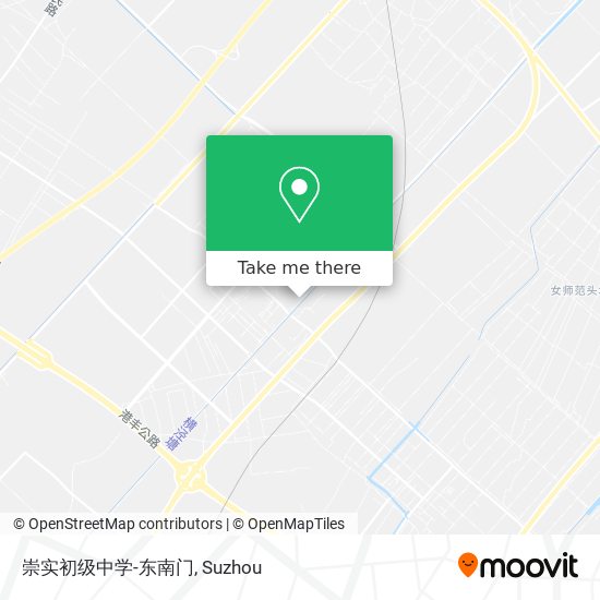 崇实初级中学-东南门 map