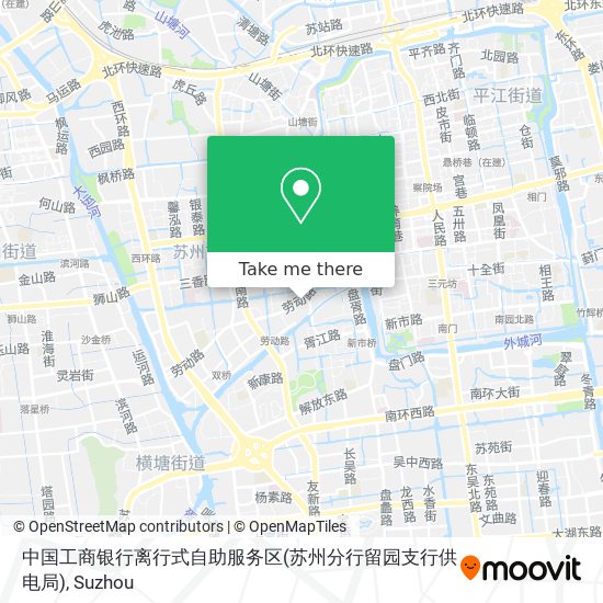 中国工商银行离行式自助服务区(苏州分行留园支行供电局) map