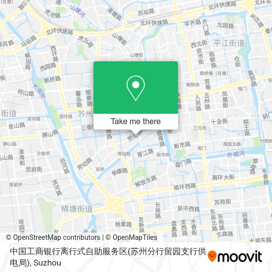 中国工商银行离行式自助服务区(苏州分行留园支行供电局) map