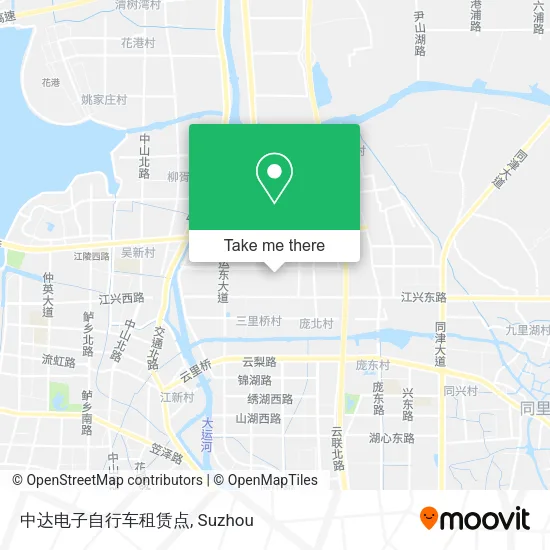 中达电子自行车租赁点 map