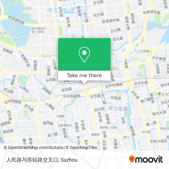 人民路与苏站路交叉口 map