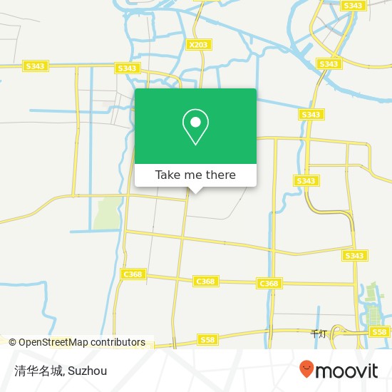 清华名城 map