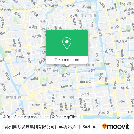 苏州国际发展集团有限公司停车场-出入口 map