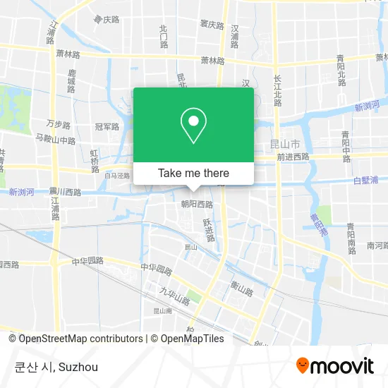쿤산 시 map