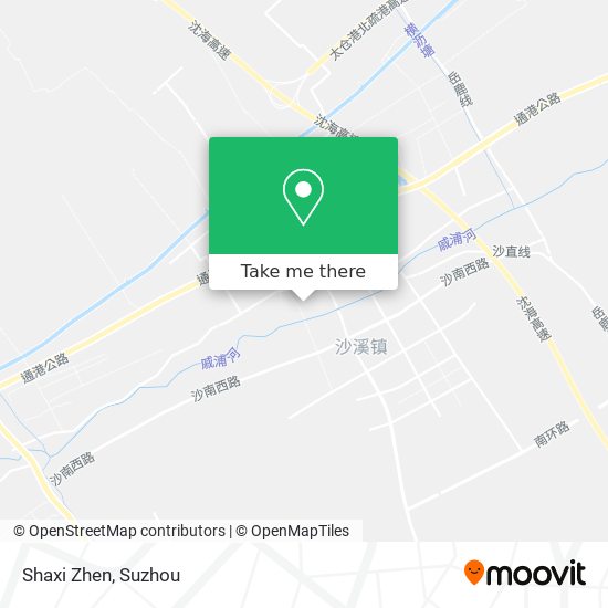Shaxi Zhen map