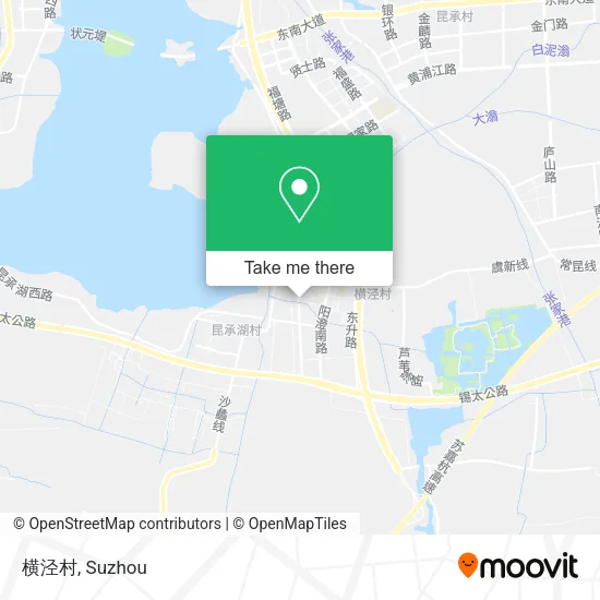横泾村 map