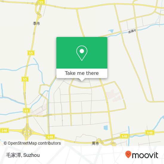 毛家潭 map