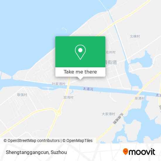 Shengtanggangcun map