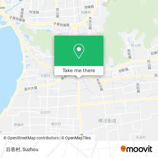 后巷村 map