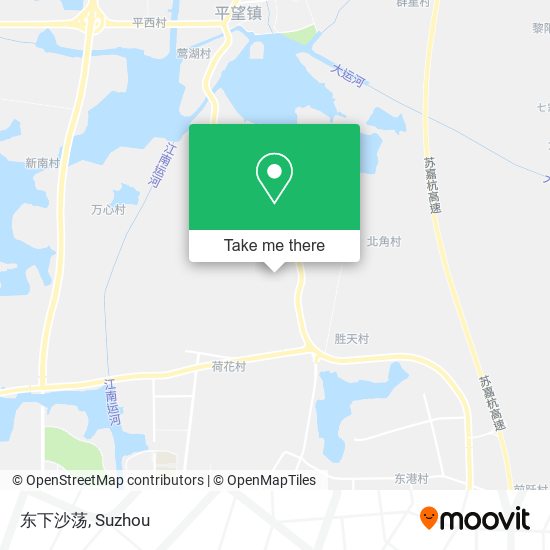 东下沙荡 map