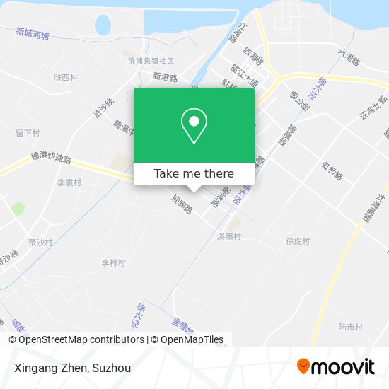 Xingang Zhen map