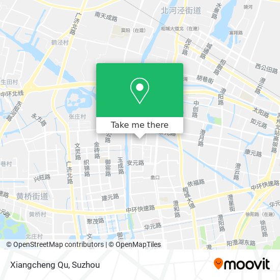 Xiangcheng Qu map