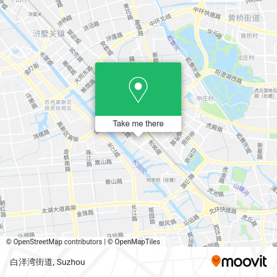 白洋湾街道 map