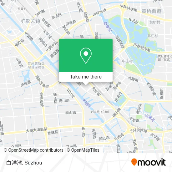 白洋湾 map