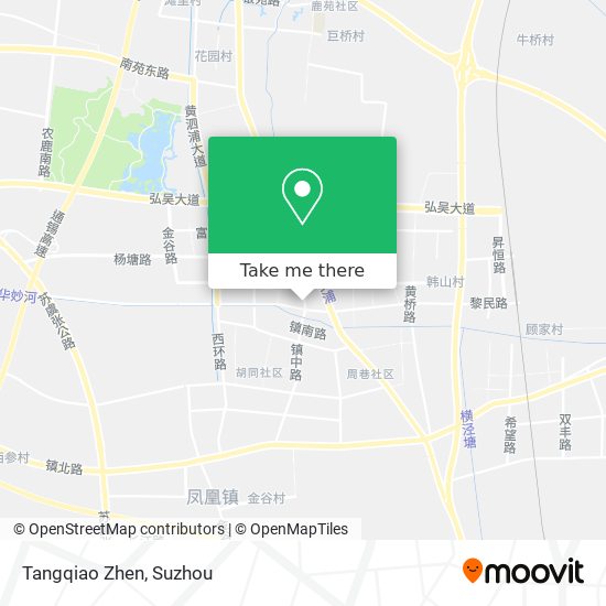 Tangqiao Zhen map