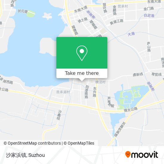 沙家浜镇 map