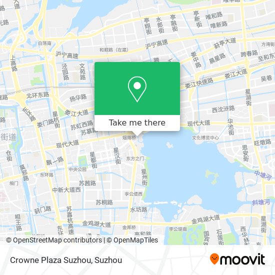 Crowne Plaza Suzhou map