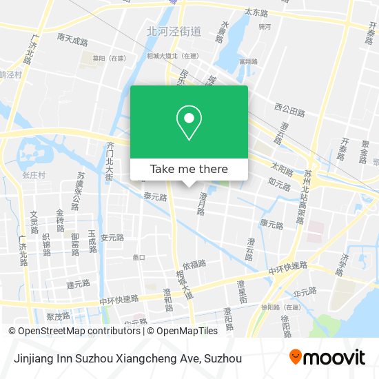 Jinjiang Inn Suzhou Xiangcheng Ave map