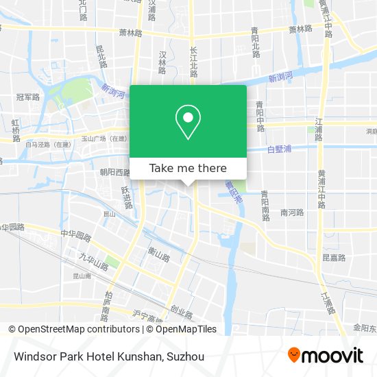 Windsor Park Hotel Kunshan map
