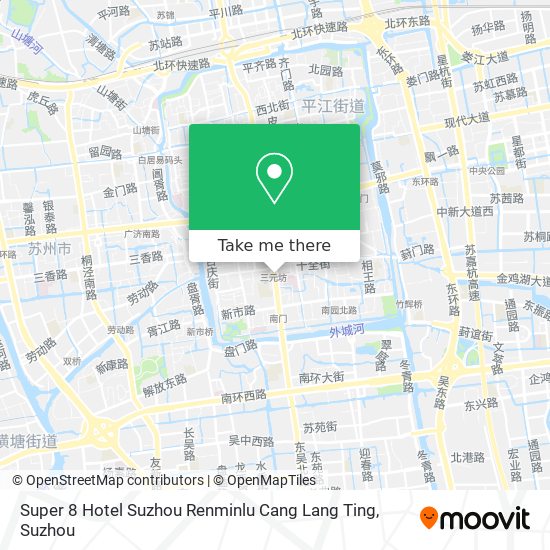 Super 8 Hotel Suzhou Renminlu Cang Lang Ting map