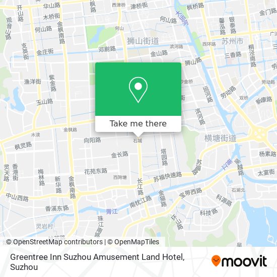 Greentree Inn Suzhou Amusement Land Hotel map