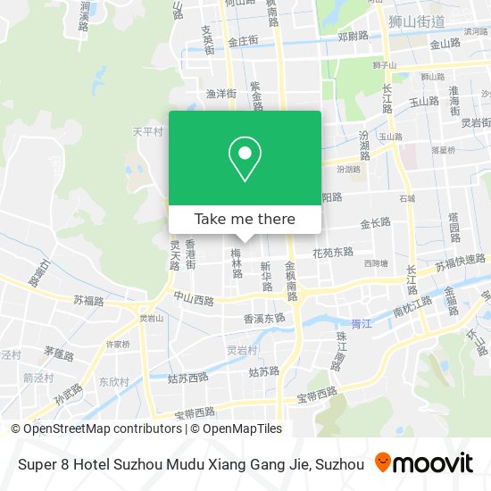 Super 8 Hotel Suzhou Mudu Xiang Gang Jie map