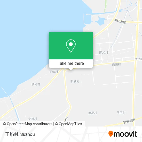 王焰村 map