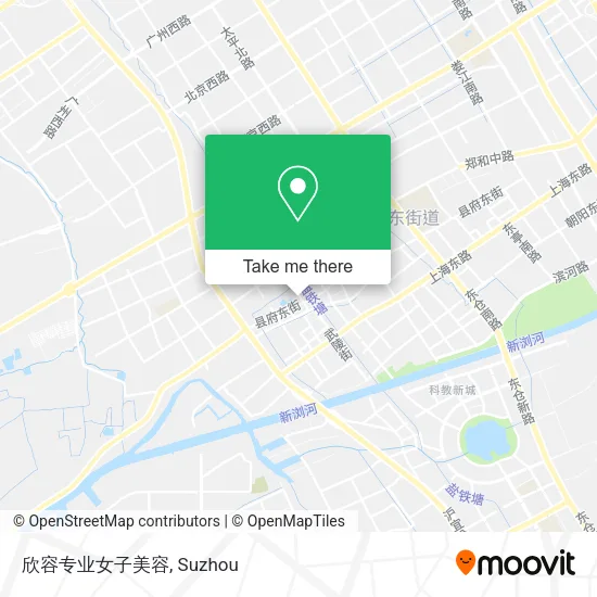欣容专业女子美容 map