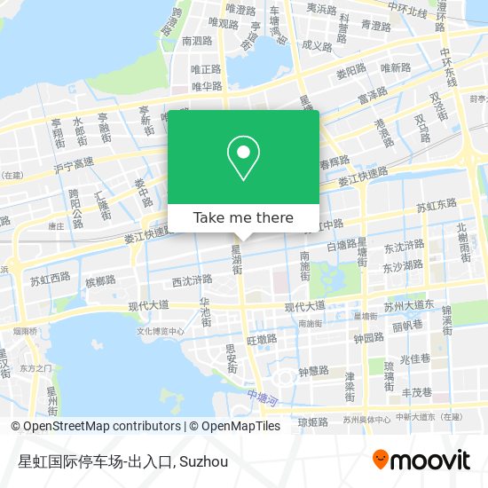 星虹国际停车场-出入口 map