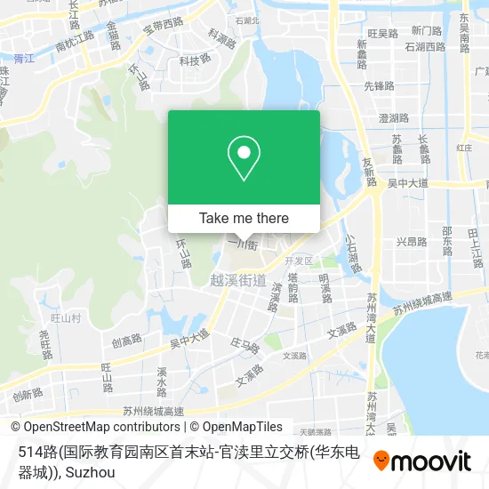 514路(国际教育园南区首末站-官渎里立交桥(华东电器城)) map