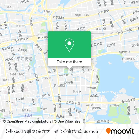 苏州xbed互联网(东方之门铂金公寓)复式 map